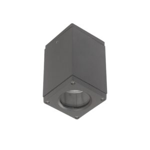 SUPERSCAPE Outdoor Lighting aluminium die cast square ceiling light surface grey IP65 for top branded GU10 LED lamp 4 to 10 watt K1021