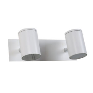 LEARC double spot Light Bar white finish for top branded replacable GU10 LED lamp with bulb ML298-2