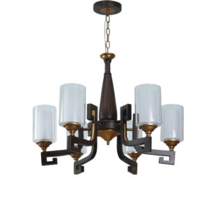 LEARC Designer Lighting Wrought Iron Rustic Finish Chandelier CH412
