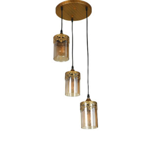 LEARC Designer Lighting Antique Brass Finish Pendent HL5047-3