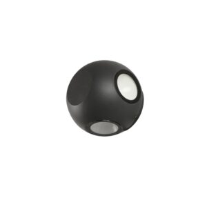 SUPERSCAPE Exterior 12 watt (4*3)  four way LED wall light  grey finish with top branded LED  and high quality LED driver warm white WL2291