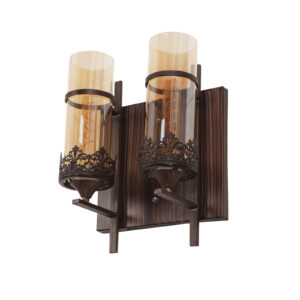 LEARC Designer Lighting Wrought Iron Rustic Finish Wall Light WL2317