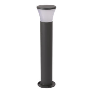 SUPERSCAPE Outdoor Lighting  aluminium 20 inch bollard grey for top branded replacable E27 LED lamp with high quality acrylic K1057-M