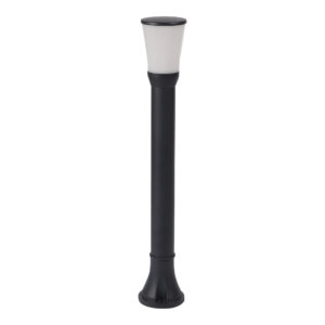 SUPERSCAPE Outdoor Lighting  aluminium die cast 24 inch 8 watt LED bollard grey with top branded LED and high quality LED driver K1069