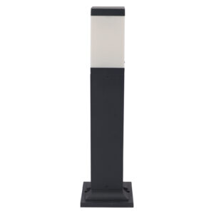 SUPERSCAPE Outdoor Lighting  aluminium die cast 24 inch bollard grey for top branded replacable E27 LED lamp with high quality acrylic K1071