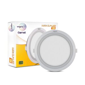 Wipro Garnet Wave Slim 15 watt Round Panel Light 6000K WP1010
