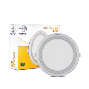 Wipro Garnet Wave Slim 6 watt Round Panel Light 3000K WP1006