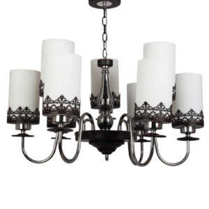 LEARC Designer Lighting Wrought Iron Rustic Finish Chandelier CH462-9