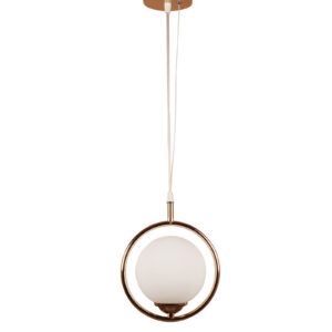 LEARC Designer Lighting Glass Metal Pendent Single HL6077-1