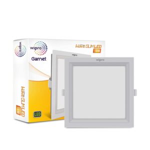 Wipro Garnet Wave Slim 15 watt Square Panel Light 3000K WP1027
