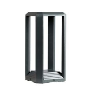 SUPERSCAPE Outdoor Lighting aluminium  grey 12 watt square LED Gate light with top branded LED  and high quality LED driver 3K GL4853