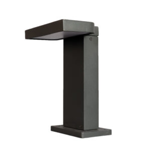 SUPERSCAPE Outdoor Lighting  aluminium die cast 12 inch 18 watt LED bollard grey with top branded LED and high quality LED driver K1096