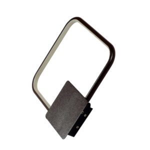 LEARC Led Lighting coffee finish 12 watt cube LED Wall Light with yellow light WL2748