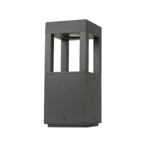 SUPERSCAPE Outdoor Lighting  aluminium die cast 10 inch 12 watt LED bollard grey powered by CREE LED and high quality LED driver K1121-S