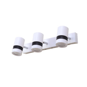 LEARC Led Lighting aluminium die cast  powder coated white finish tripple spot light bar 15 inch with 10 watt adjustible spot ML424-3