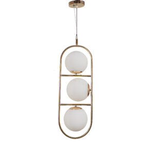 LEARC Designer Lighting Glass Metal Pendent Single HL7012-3