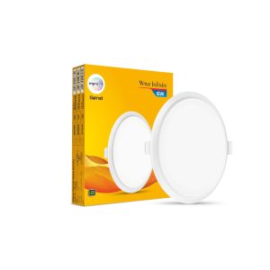 WIPRO GARNET 6 WATT WAVE INFINITY PANEL ROUND 2700K WP1207