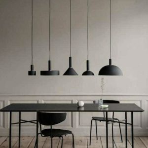 LEARC LED Lighting 40 watt architectural cluster five light hanging light black warm white yellow HL7022-5