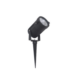 SUPERSCAPE Outdoor Lighting 10 watt aluminium die cast grey LED spike light IP66  warm white yellow K1131-WW