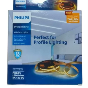 PHILIPS PROFILE SHINE 45 WATT LED STRIP LIGHT 240 LED PER METER WITHOUT DRIVER WARM WHITE YELLOW 3000K PH1255