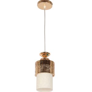 LEARC Designer Lighting Glass Metal Pendant Single HL7068-1