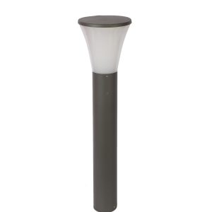 SUPERSCAPE Outdoor Lighting aluminium die cast 24 inch bollard grey for E27 LED lamp with high quality acrylic K1137-M