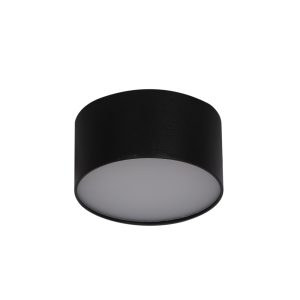 LEARC 18 watt LED drum ceiling light power coated black finish TR1711