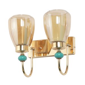 LEARC Designer Lighting Golden Finish Wall Light WL3044