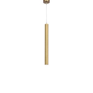 LEARC aluminium gold finish 12 watt 1.68 inch diameter 18 inch height CREE LED Pipe hanging Light with Philips LED driver 3K HL7072-M