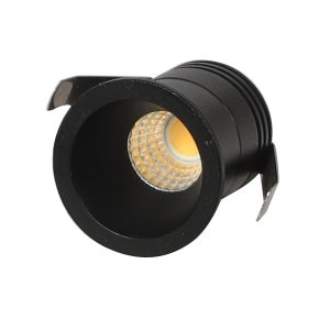 LEARC aluminium black finish sleek 40mm 5 watt LED down light with Bridgelux with high quality LED driver TR1764