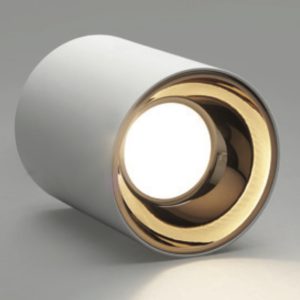LEARC  Aluminium white finish rose gold reflector 12 Watt colour changing 3 in 1 LED Ceiling Surface cylinder TR1798-3C