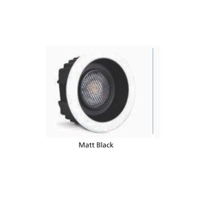PHILIPS IP44 COB DOWN LIGHT WHITE BODY MATT BLACK REFLECTOR 7 WATT 3K YELLOW LIGHT PH1614