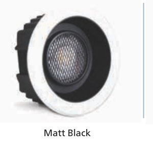 PHILIPS IP44 COB DOWN LIGHT WHITE BODY MATT BLACK REFLECTOR 12 WATT 3K YELLOW LIGHT PH1623