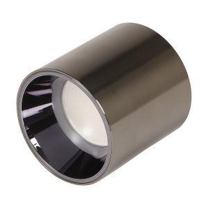LEARC aluminium premium electroplated glossy jet black finish 12 watt LED surface drum ME124