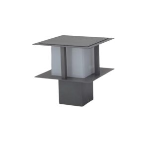 SUPERSCAPE premium gate light E27 grey with high quality acrylic diffuser GL4963-S