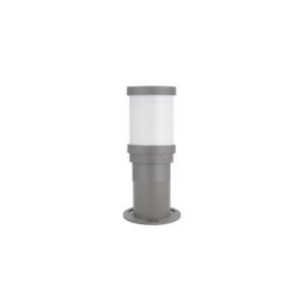 SUPERSCAPE premium aluminium 12 inch 12 watt LED bollard grey with top branded LED driver and acrylic diffuser 3K K1291-S