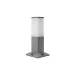 SUPERSCAPE premium aluminium 12 inch 12 watt LED bollard grey with top branded LED driver and acrylic diffuser 3K K1294-S