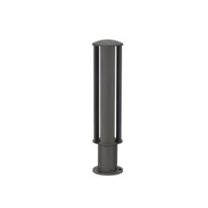 SUPERSCAPE premium aluminium 20 inch 12 watt LED bollard grey with top branded LED and high quality LED driver 3K K1296-M