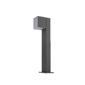 SUPERSCAPE premium aluminium 20 inch one side 12 watt adjustible angle LED bollard grey with top branded LED and driver 3K K1298-M