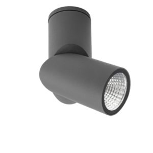 SUPERSCAPE aluminium round 5 watt IP65 adjustable angle LED ceiling light surface grey with CREE LED and high quality LED driver 3K K1359