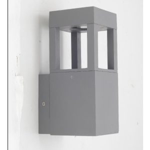 SUPERSCAPE premium aluminium exterior wall light modern 12 watt grey IP65 with top branded LED and high quality LED driver WL3370