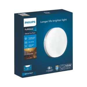PHILIPS METAL 15 WATT FULL GLOW SURFACE LIGHT 3K PH1780