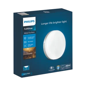 PHILIPS METAL 20 WATT FULL GLOW SURFACE LIGHT 3K PH1783