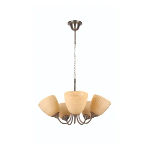PHILIPS 582101 LUCIDUS 5 LIGHT ANTIQUE BRASS CHANDELIER PH1761