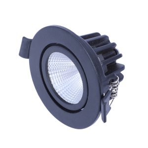 LEARC aluminium black finish 6 watt LED down light with Bridgelux COB and Philips Driver TR1867