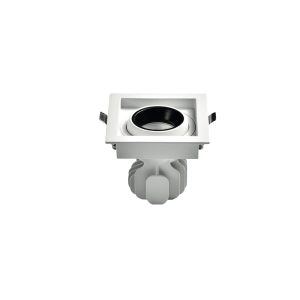 LEARC premium 12 watt LED down light square white black finish with top branded LED and Driver EP7114