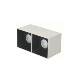 LEARC aluminium white black finish 2X12 watt surface light EP7125