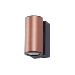 SUPERSCAPE black copper finish 2X6 watt round Exterior Wall Light two way with CREE LED and IP67 driver 3K EP7161-3K