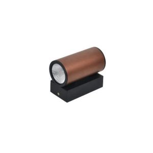 SUPERSCAPE black copper finish 2X12 watt round Exterior Wall Light two way with CREE LED and IP67 driver 3K EP7162-3K