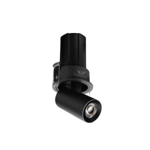 LEARC aluminium black all angle adjustable pull out type 12 watt LED down light with Bridgelux COB and high quality driver SE2319